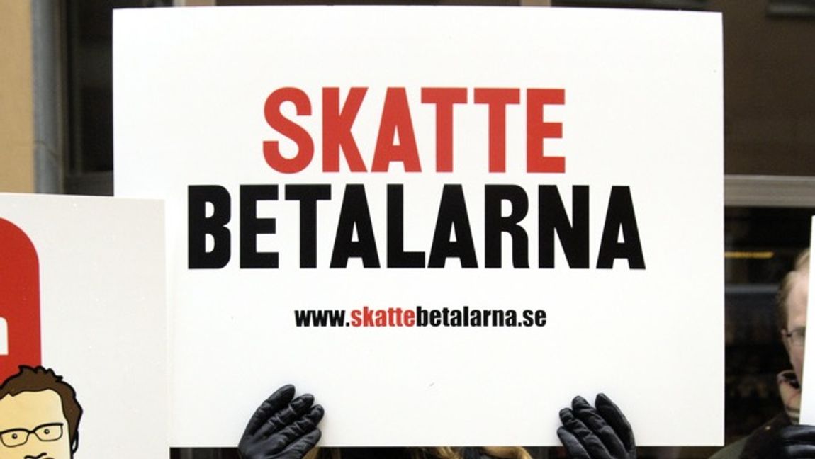 Skattebetalarna verkar för lägre skatter. Foto: Leif R Jansson / TT