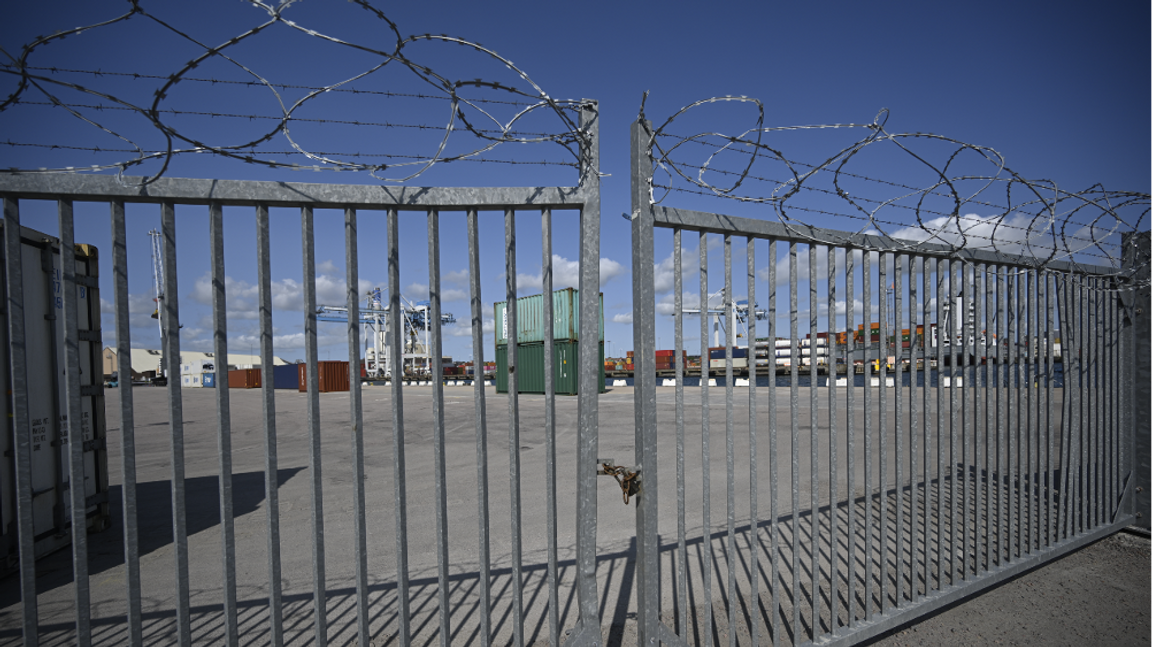Ett stort cannabisbeslag har gjorts av tullen i Helsingborgs hamn. Foto: Johan Nilsson/TT