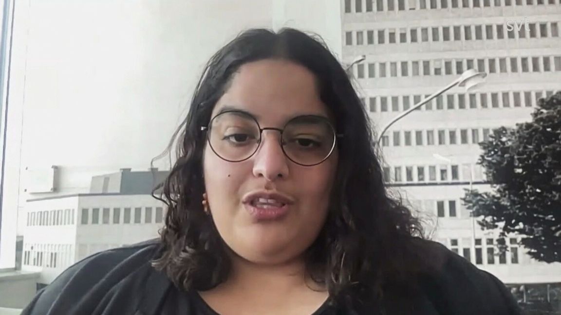 Ines Hamdan är på väg att bli en av Sveriges viktigaste reportrar. Foto: Skärmdump