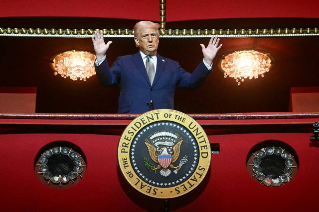 President Donald Trump vid ett besök i Kennedy Center i Washington tidigare i år. Arkivbild. Foto: AP/TT