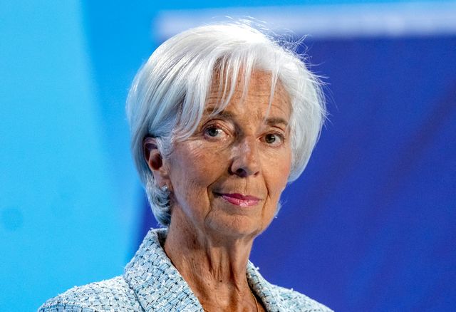 Räntebesked från Europeiska centralbanken (ECB), med chefen Christine Lagarde. Arkivbild. Foto: Michael Probst AP/TT