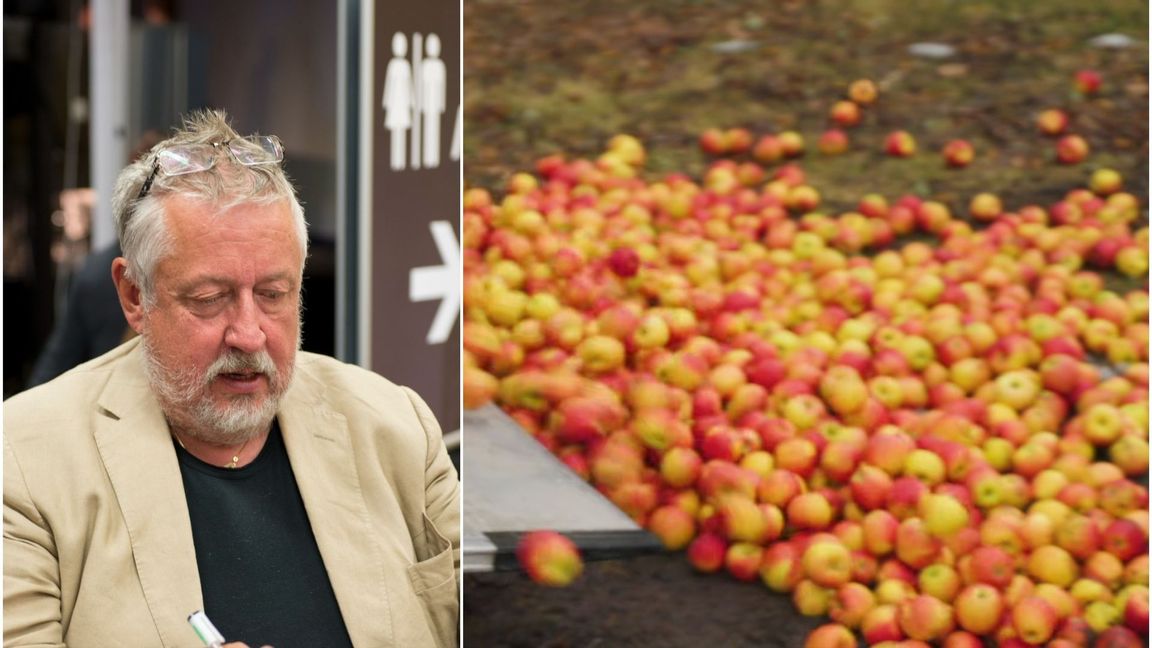 Leif GW Persson säger att SVT:s äppelaktion skrämde hans döttrar och barnbarn. Foto: Albin Olsson, CC BY-SA 3.0/Wikimedia Commons/Skärmdump SVT Play