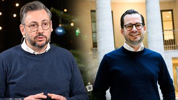 Muharrem Demirok (C) och Mattias Bäckström Johansson (SD). Foto: Fredrik Sandberg/Jessica Gow/TT