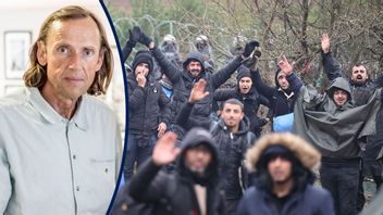 Migranter vid den polska gänsen. Foto: Leonid Shcheglov/BelTA/AP/TT