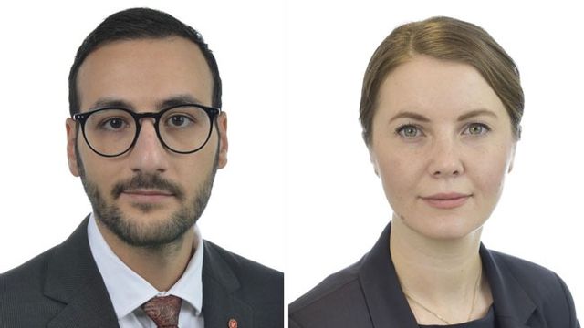 Tony Haddou (V) och Ida Karkiainen (S). Foto: Sveriges Riksdag.