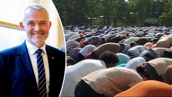 Jonas Attenius (S) och bild från förra årets eidbön i Slottsskogen. Foto: Adam Ihse/TT/Sverigebilden/Youtube