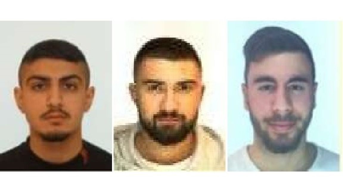 På bild från vänster Serkan Demirkiran, Furkan Kücükgöl och Ferdi Kücükgöl. Foto: Interpol