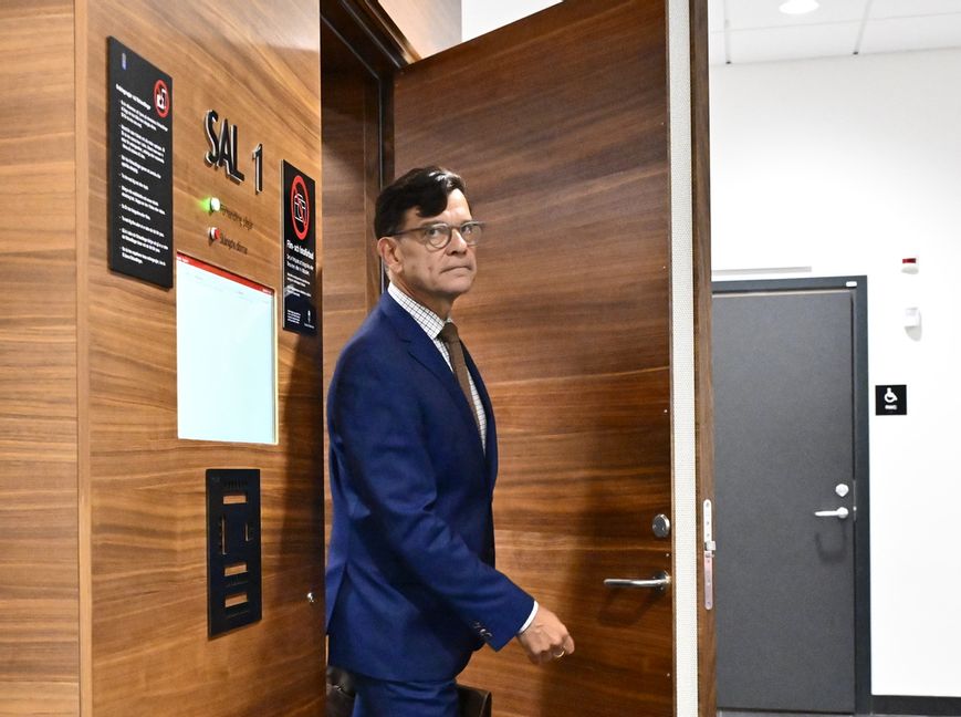 Rättegången mot Henrik Landerholm pågick under tre dagar i mitten av augusti i Attunda tingsrätt. Foto: Anders Wiklund/TT