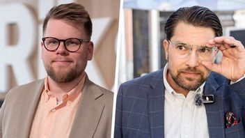 T.v Jacob Hagnell och t.h Jimmie Åkesson (SD). Foto: Riks/Christine Olsson/TT.