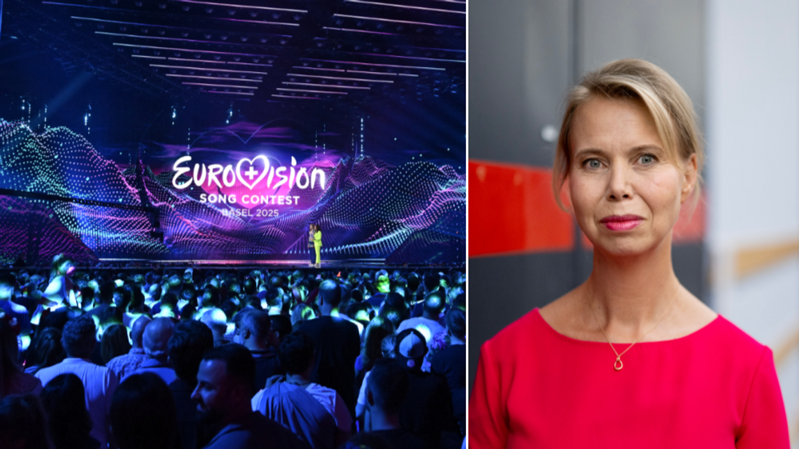 Anne Lagercrantz, vd på SVT, säger att bolaget inte ”tar politisk ställning” i frågan om Israels medverkan i Eurovision Song Contest. Foto: Jessica Gow/Christine Olsson/TT