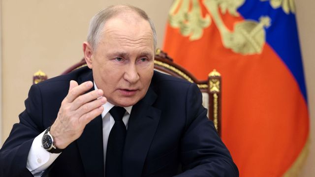 Den ryske presidenten Vladimir Putin i Moskva. Foto: Mikhail Metzel/AP/TT