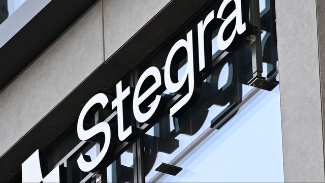 Skylt till Stegras kontor i Stockholm. Foto: Fredrik Sandberg/TT
