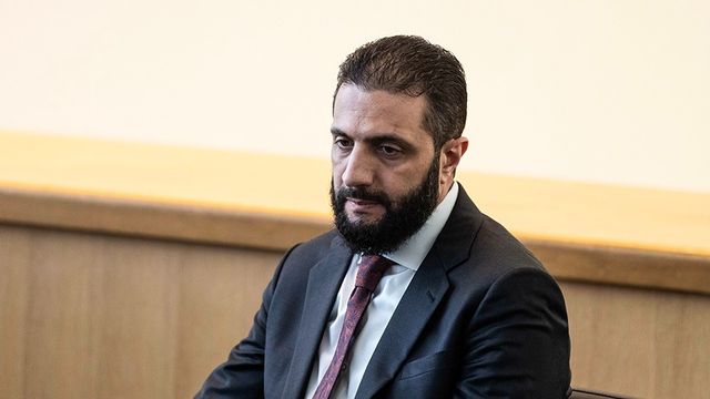 Ahmed al-Sharaa i New York. Foto: Pontus Höök/NTB/TT