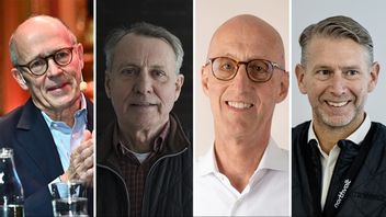 Harald Mix, Anders Sundström, Anders Kempe och Peter Carlsson hade alla större aktieposter i Northvolt. Foto: Claudio Bresciani/Christine Olsson/TT/Pressbild/Adam Sundman/SvD/TT
