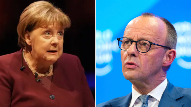 Angela Merkel (t.v) och hennes efterträdare som CDU-ledare Friedrich Merz (t.h) har olika syn på hur migrationspolitiken bör utformas. Foto: Frank Augstein/Markus Schreiber/AP/TT