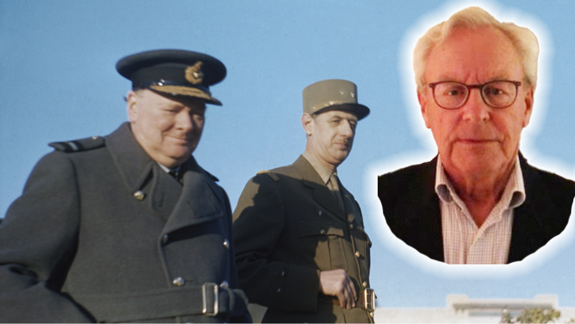 Winston Churchill och Charles de Gaulle i Marrakech, 1944. Foto: War Office official photographer, Public Domain, via Wikimedia Commons