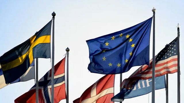 Svenska exportörer står inför oväntade möjligheter när USA efterfrågar stöd mitt i spänt handelsläge. Foto: TT