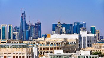 Skyskrapor i staden Doha i Qatar. Genrebild. Gustav Sjöholm/TT