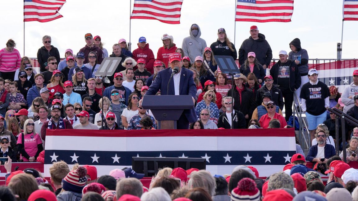 Donald Trumps tal i Ohio har fått internationell uppmärksamhet. Foto: Jeff Dean/AP