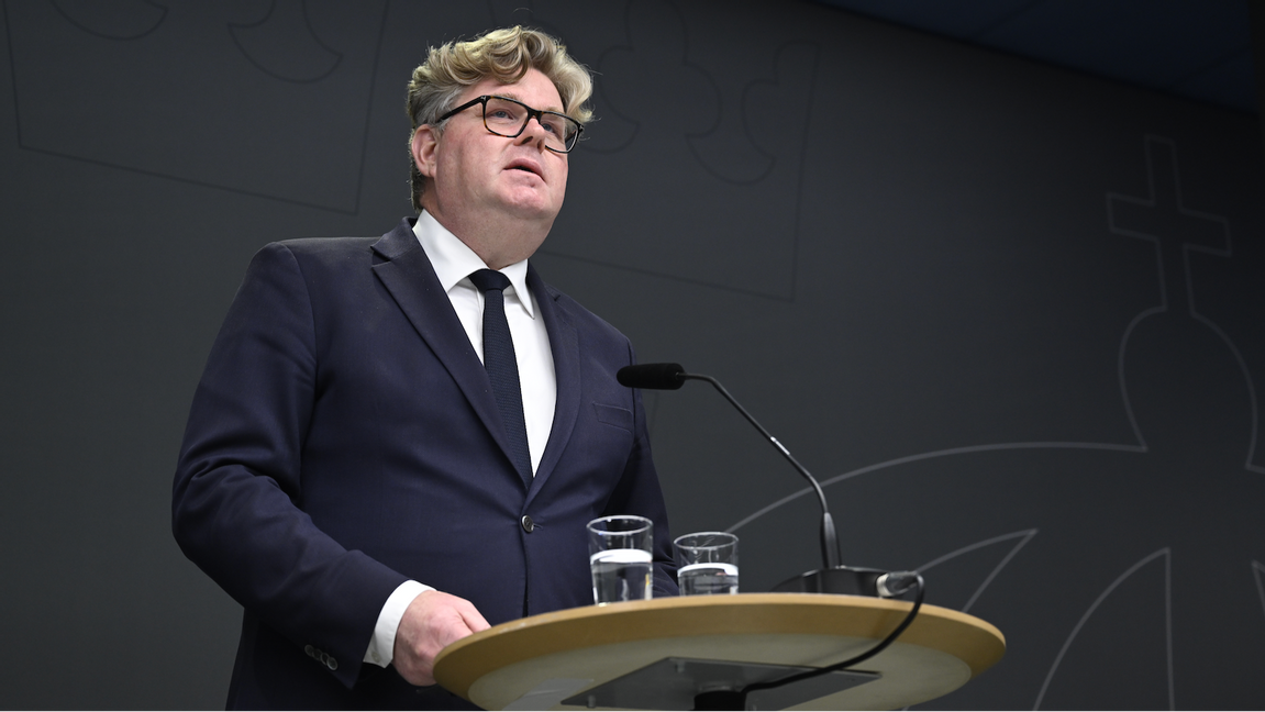 Justitieminister Gunnar Strömmer (M). Foto: Henrik Montgomery/TT