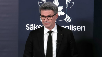 Fredrik Hallström är operativ chef på Säpo. Foto: Skärmdump Youtube
