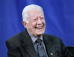 USA:s tidigaree president Jimmy Carter blev 100 år. Arkivbild. Curtis Compton/AP/TT
