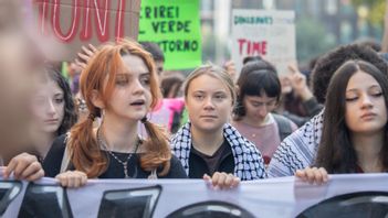 Greta Thunberg Palestina-aktivism har spårat ur. Foto: 	Claudio Furlan/AP/TT