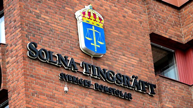 Solna tingsrätt. Arkivbild. Foto: Janerik Henriksson/TT.