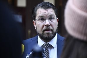 Sverigedemokraternas partiledare Jimmie Åkesson (SD). Arkivbild. Foto: Lars Schröder/TT