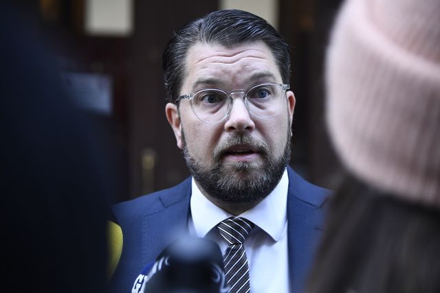 Sverigedemokraternas partiledare Jimmie Åkesson (SD). Arkivbild. Foto: Lars Schröder/TT