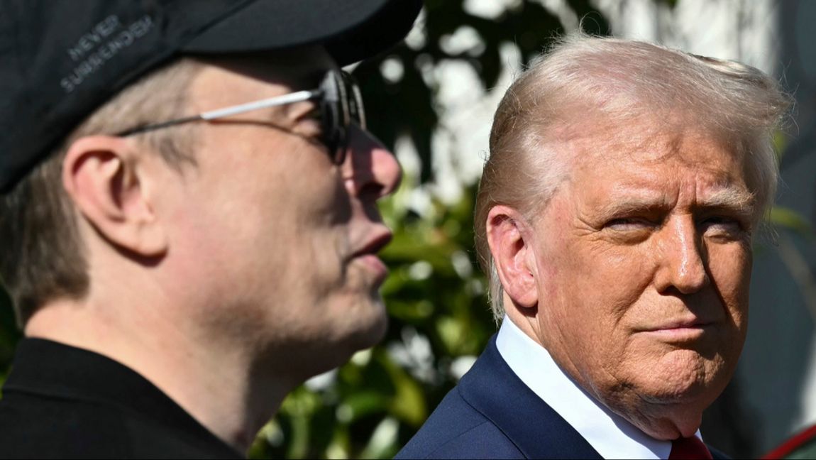 President Donald Trump and Tesla-grundaren Elon Musk. Arkivbild. Foto: AP/TT