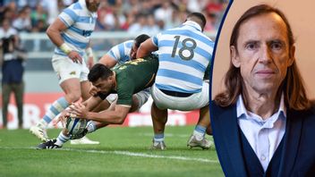 Detta är inte Linus Bylund (SD) som försöker ta sig igenom det väntande pressuppbådet utan en matchbild från helgens rugbylandskamp mellan Sydafrika och Argentina. Foto: Gustavo Garello/AP/TT
