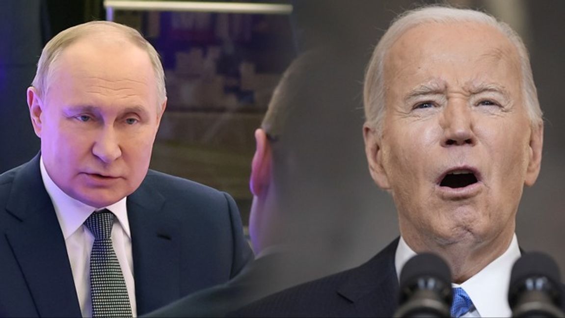 Vladimir Putin föredrar Joe Biden. Åtminstone är det vad han säger. Foto: AP