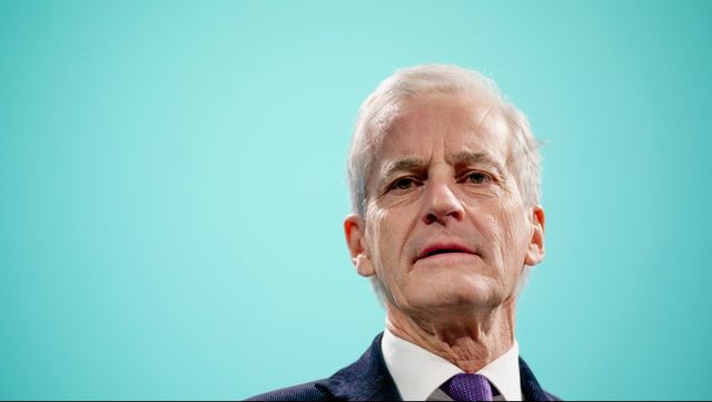 Norges statsminister Jonas Gahr Støre i förra veckan. Foto: STIAN LYSBERG SOLUM/NTB/TT