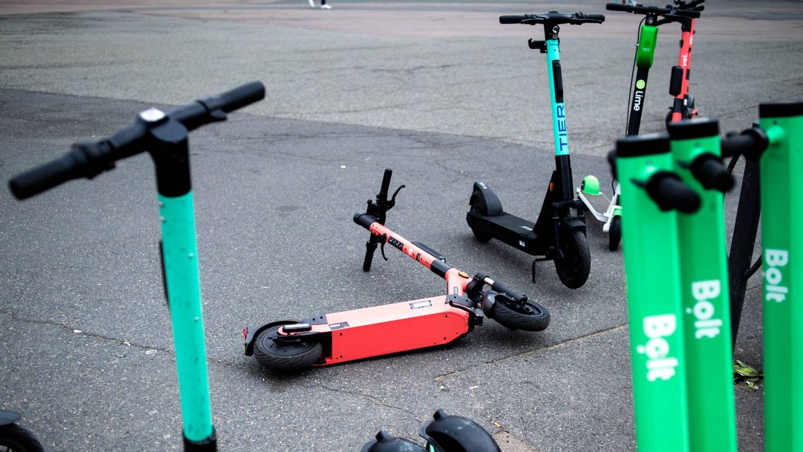 Bolt stoppar uthyrningen av elsparkcyklar under helgnätter. Genrebild. Foto: Annika Byrde/ NTB Scanpix/ TT