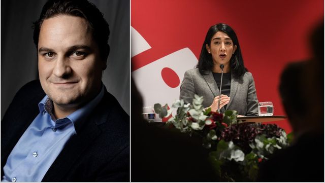 Per Lindgren ifrågasätter Lawen Redars (S) backning kring hyresrätter. Foto: Niklas Palmklint/Jakob Åkersten Brodén/TT