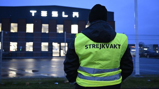Tio fackförbund har nu vidtagit konfliktåtgärder mot Tesla. Foto: Jessica Gow/TT