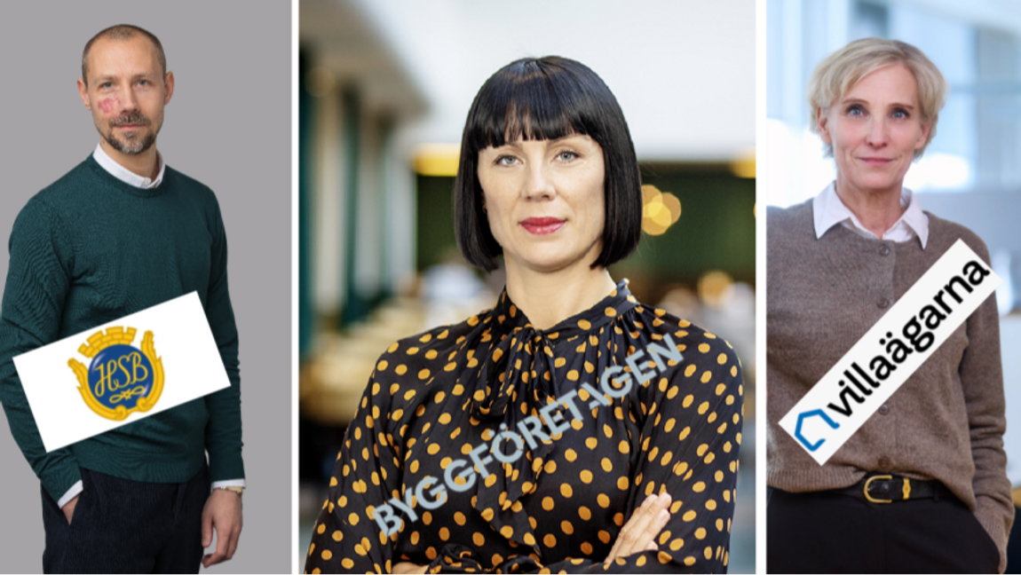 Helen Forslind är chefekonom på Villaägarnas Riksförbund och expert på hushållens boendeekonomi.: Fotograf: Peter Knutson. /  Sofie Wilhelmsson, skattejurist, Byggföretagen / Pressbild. Foto: Erik Juhlin, HSB. Pressbild. 