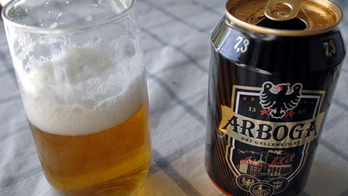 7,3-procentig starköl av märket Arboga. Bild: Hasse Holmberg / SCANPIX