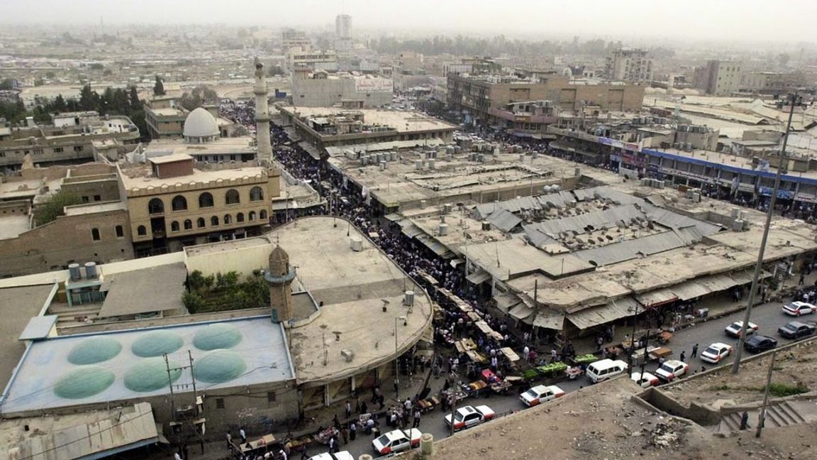 Staden Erbil i den kurdiska delen av Irak.
Foto: Hasan Sarbakhshian/AP.