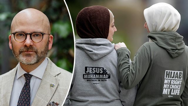 ”Med en uppdaterad arbetsordning kan vi garantera att institutionen är en fristad för kvinnor, inte ytterligare en plats för islamiskt förtryck”, skriver Charlie Weimers (SD). Foto: Caisa Rasmussen/Frank Augstein/AP/TT