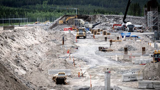 Det nya stålverket Stegra ska producera fossilfritt stål. Foto: Pontus Lundahl / TT 