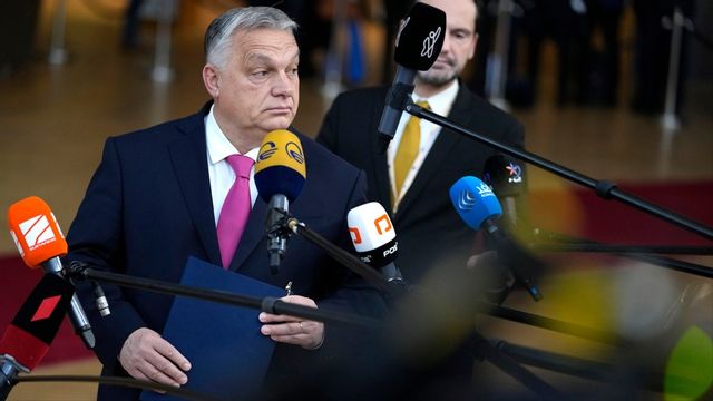Ungerns premiärminister Viktor Orbán vid EU-toppmötet i Bryssel. Foto: VIRGINIA MAYO/AP/TT