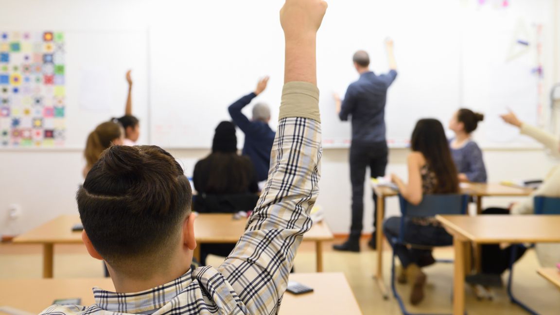 Lärarnas Riksförbund menar att lärare har drabbats hårdare av pandemin eftersom man inte har kunnat hålla avstånd i klassrummen. Arkivbild. Foto: Henrik Montgomery/TT.