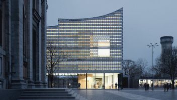 Illustration av kulturhuset som planeras att byggas i Karlskrona. Foto: Dorte Mandrup arkitekt