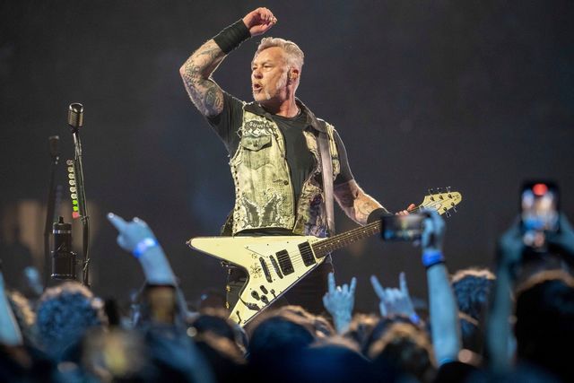 Metallicas musik verkar falla den amerikanska regeringen på läppen. Vid flera tillfällen har deras musik används utan tillstånd. Arkivbild.  Paul R. Giunta/AP/TT