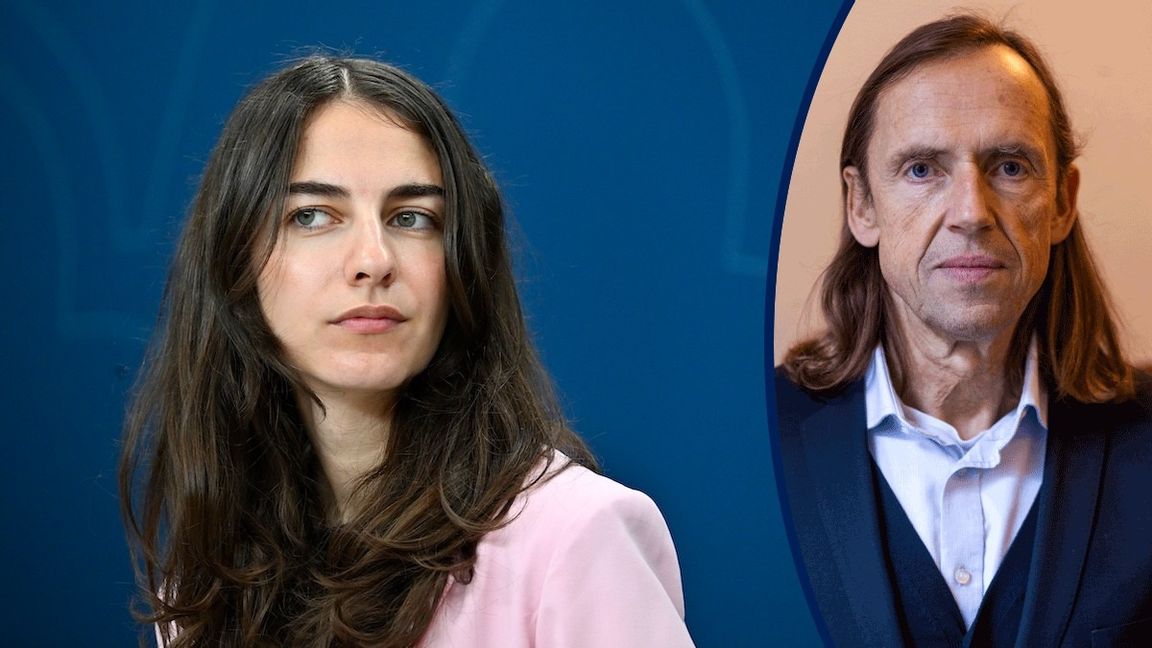 Klimatminister Romina Pourmokhtari (L) får oppositionen att se rött. Foto: Anders Wiklund/TT 