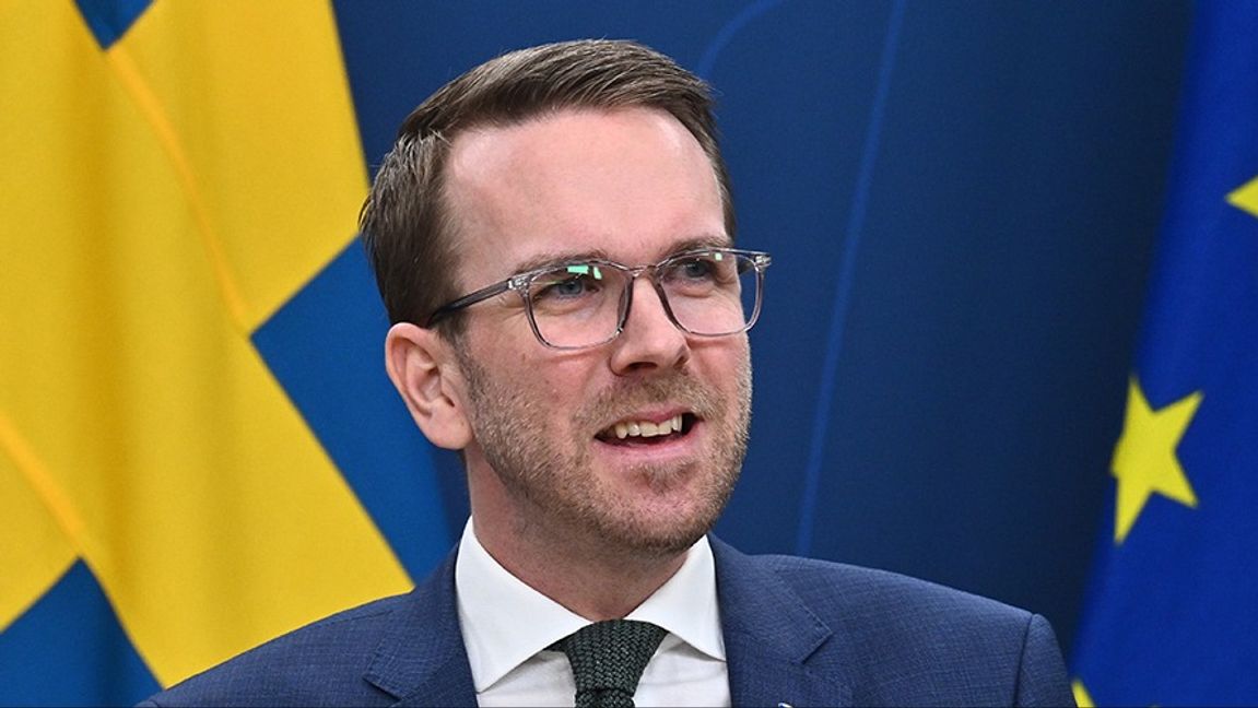 Infrastruktur- och bostadsminister Andreas Carlson (KD). Foto: Claudio Bresciani/TT