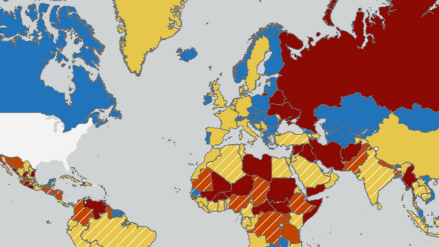 Foto: US State Department (Travel Advisory Map)