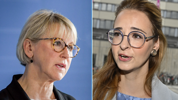  Margot Wallström (S) och Alice Teodorescu Måwe (KD). Foto: Janerik Henriksson/Jonas Ekströmer/TT